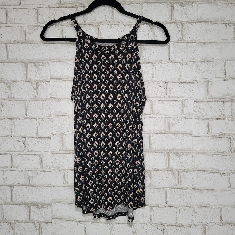 Maurices black printed tank top